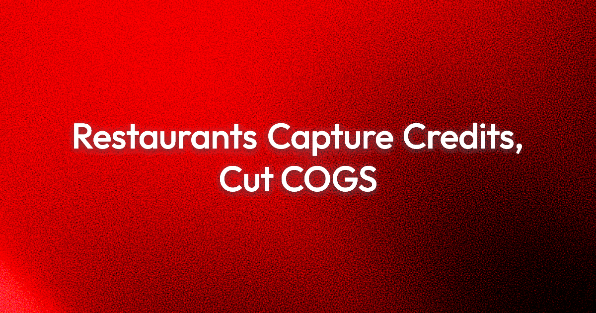 AI Accounting for Restaurants: Stop Leakage, Capture Credits Fast