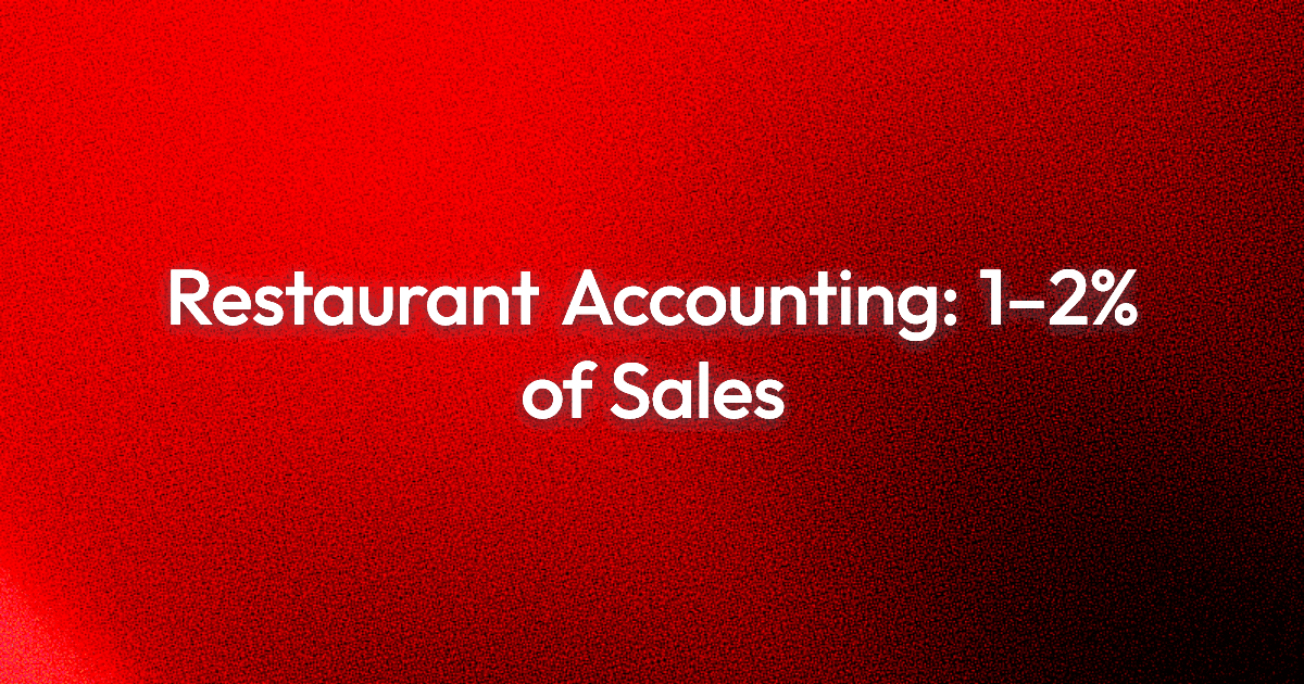 How Much Should a Restaurant Spend on Accounting, Really?