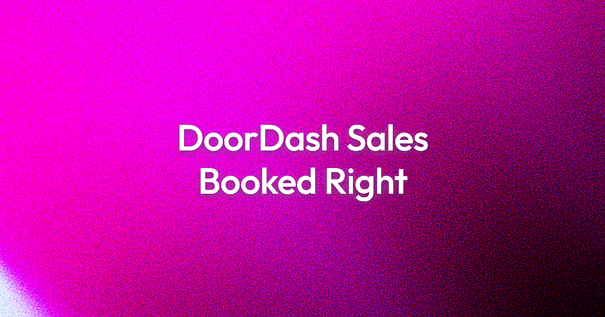 How to Record DoorDash Sales in Accounting Like a Pro
