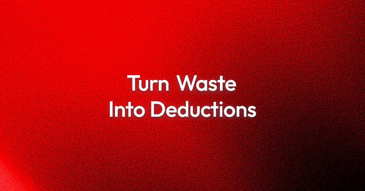 Restaurant Food Waste Tax Deduction: Stop Dumping, Start Deducting